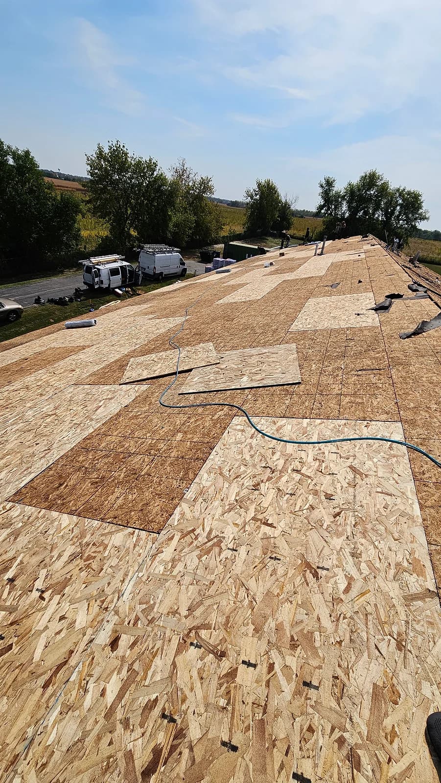 A completed DJK Restoration roof replacement in metro Atlanta